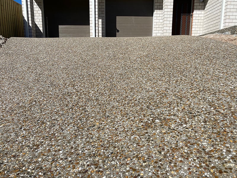 exposed aggregate concrete samples colour swatches